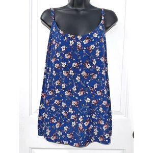 Gilli all over print Blue Floral Print Tank top